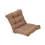 Maxbell Chair Cushion with Backrest Seat Cushion for Kitchen Office Chair Desk Chair brown