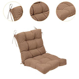 Maxbell Chair Cushion with Backrest Seat Cushion for Kitchen Office Chair Desk Chair brown