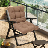 Maxbell Chair Cushion with Backrest Seat Cushion for Kitchen Office Chair Desk Chair brown