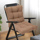 Maxbell Chair Cushion with Backrest Seat Cushion for Kitchen Office Chair Desk Chair brown