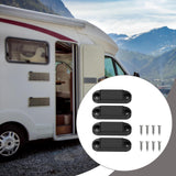 Maxbell RV Magnetic Door Holder Premium RV Magnetic Baggage Door Catch  2 Set Black