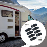 Maxbell RV Magnetic Door Holder Premium RV Magnetic Baggage Door Catch  4 Set Black