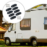 Maxbell RV Magnetic Door Holder Premium RV Magnetic Baggage Door Catch  4 Set Black