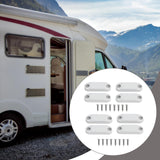 Maxbell RV Magnetic Door Holder Premium RV Magnetic Baggage Door Catch  4 Set White