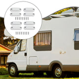 Maxbell RV Magnetic Door Holder Premium RV Magnetic Baggage Door Catch  4 Set White