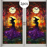 Maxbell Halloween Window Stickers Clings Ornament Decals for Mirror Kitchen Bathroom