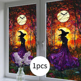 Maxbell Halloween Window Stickers Clings Ornament Decals for Mirror Kitchen Bathroom