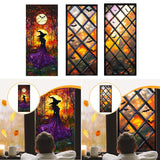 Maxbell Halloween Window Stickers Clings Ornament Decals for Mirror Kitchen Bathroom