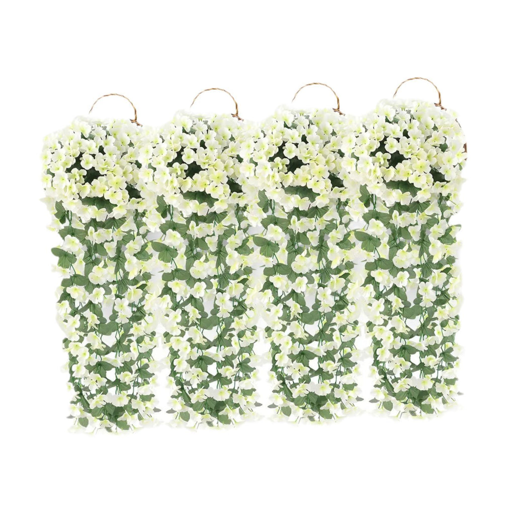 fake hanging plants for porch ⚡️Buy Maxbell 4x Artificial Hanging Flowers Fake Hanging Plants for Courtyard Porch Garden White at the best price with offers in India. Maxbell 4x Artificial Hanging Flowers Fake Hanging Plants for Courtyard
