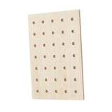 Maxbell Wood Pegboard Modular Display Ornament Wall Panel for Office Easy to Install brown