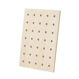 Maxbell Wood Pegboard Modular Display Ornament Wall Panel for Office Easy to Install brown