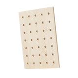 Maxbell Wood Pegboard Modular Display Ornament Wall Panel for Office Easy to Install brown