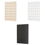 Maxbell Wood Pegboard Modular Display Ornament Wall Panel for Office Easy to Install brown