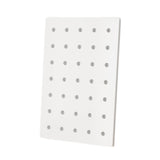 Maxbell Wood Pegboard Modular Display Ornament Wall Panel for Office Easy to Install white