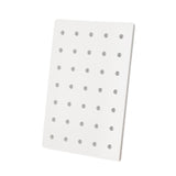 Maxbell Wood Pegboard Modular Display Ornament Wall Panel for Office Easy to Install white