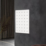 Maxbell Wood Pegboard Modular Display Ornament Wall Panel for Office Easy to Install white