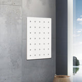 Maxbell Wood Pegboard Modular Display Ornament Wall Panel for Office Easy to Install white