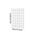 Maxbell Wood Pegboard Modular Display Ornament Wall Panel for Office Easy to Install white