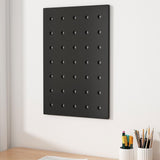 Maxbell Wood Pegboard Modular Display Ornament Wall Panel for Office Easy to Install black