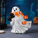 Maxbell Halloween Ghost Statue Ornament Spooky for for Housewarming Gift Lightweight With Black Cat