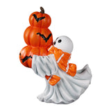 Maxbell Halloween Ghost Statue Ornament Spooky for for Housewarming Gift Lightweight Huging Pumpkin