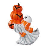 Maxbell Halloween Ghost Statue Ornament Spooky for for Housewarming Gift Lightweight Huging Pumpkin