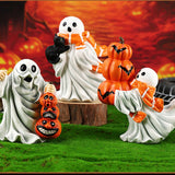 Maxbell Halloween Ghost Statue Ornament Spooky for for Housewarming Gift Lightweight Lifting Pumpkin