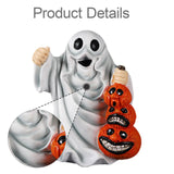 Maxbell Halloween Ghost Statue Ornament Spooky for for Housewarming Gift Lightweight Lifting Pumpkin