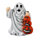 Maxbell Halloween Ghost Statue Ornament Spooky for for Housewarming Gift Lightweight Lifting Pumpkin