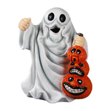 Maxbell Halloween Ghost Statue Ornament Spooky for for Housewarming Gift Lightweight Lifting Pumpkin