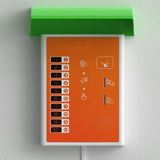 Maxbell Charging Station Awning Easy Installation Universal Charging Pile Rain Cover green