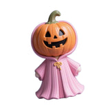 Maxbell Halloween Miniature Pumpkin Figurine Statue for Bookshelf Tabletop Farmhouse Style A