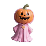 Maxbell Halloween Miniature Pumpkin Figurine Statue for Bookshelf Tabletop Farmhouse Style A