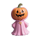 Maxbell Halloween Miniature Pumpkin Figurine Statue for Bookshelf Tabletop Farmhouse Style A