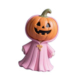 Maxbell Halloween Miniature Pumpkin Figurine Statue for Bookshelf Tabletop Farmhouse Style A