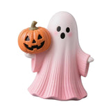 Maxbell Halloween Miniature Pumpkin Figurine Statue for Bookshelf Tabletop Farmhouse Style B