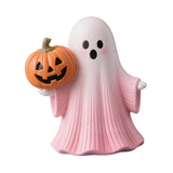 Maxbell Halloween Miniature Pumpkin Figurine Statue for Bookshelf Tabletop Farmhouse Style B