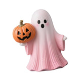 Maxbell Halloween Miniature Pumpkin Figurine Statue for Bookshelf Tabletop Farmhouse Style B