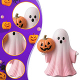 Maxbell Halloween Miniature Pumpkin Figurine Statue for Bookshelf Tabletop Farmhouse Style B