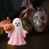 Maxbell Halloween Miniature Pumpkin Figurine Statue for Bookshelf Tabletop Farmhouse Style B