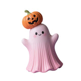 Maxbell Halloween Miniature Pumpkin Figurine Statue for Bookshelf Tabletop Farmhouse Style C