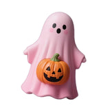 Maxbell Halloween Miniature Pumpkin Figurine Statue for Bookshelf Tabletop Farmhouse Style D