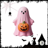 Maxbell Halloween Miniature Pumpkin Figurine Statue for Bookshelf Tabletop Farmhouse Style D