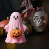 Maxbell Halloween Miniature Pumpkin Figurine Statue for Bookshelf Tabletop Farmhouse Style D