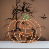 Maxbell Halloween Window Light Pumpkin Light Halloween Decoration for Shop Door Room