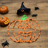 Maxbell Halloween Window Light Pumpkin Light Halloween Decoration for Shop Door Room