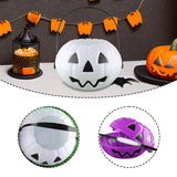 Maxbell Halloween Trick or Treat Bucket Lightweight for Children Boys Girls Festival White