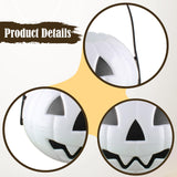 Maxbell Halloween Trick or Treat Bucket Lightweight for Children Boys Girls Festival White