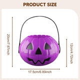 Maxbell Halloween Trick or Treat Bucket Lightweight for Children Boys Girls Festival Purple