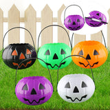 Maxbell Halloween Trick or Treat Bucket Lightweight for Children Boys Girls Festival Purple